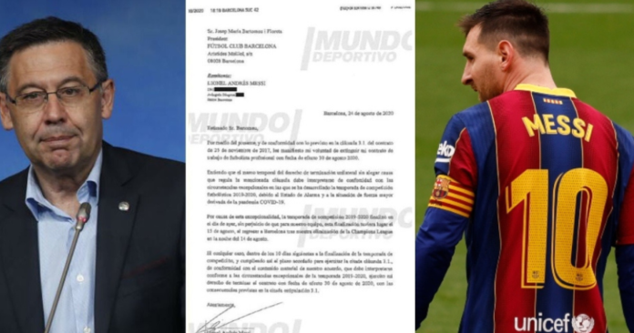 Messi Bartomeu burofax