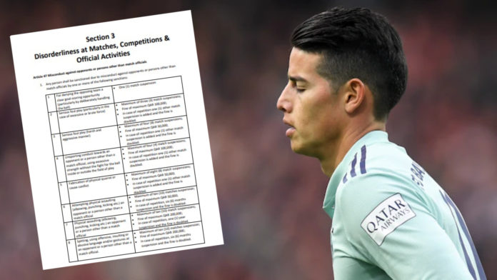 James Rodríguez volvería a jugar con Al-Rayyan hasta el 2022 por conducta indebida en contra de una decisión arbitral. Foto Diario Marca.