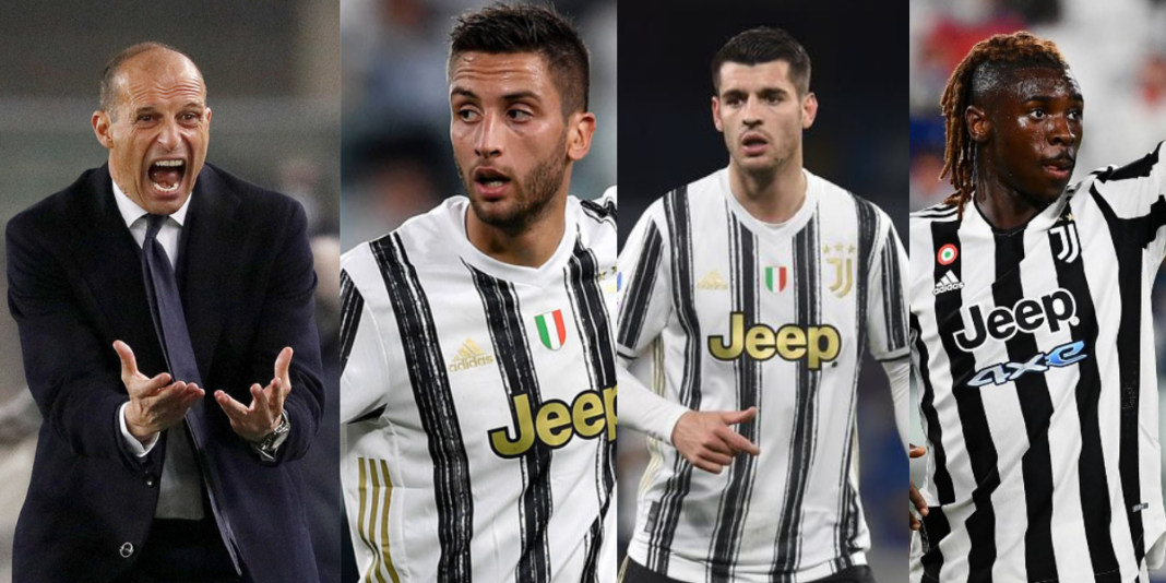 Allegri estalló contra seis jugadores de la Juventus tras la derrota ante Hellas Verona.