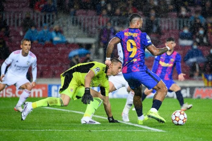 El Barcelona no pudo con el Benfica. Foto Barcelona.