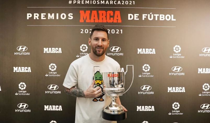 Lionel Messi deberá hacer un espacio para su nuevo premio como Pichichi.