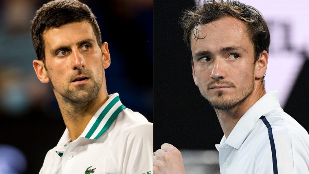 Daniil Medvedev y Novak Djokovic definirán el campeón del Masters 1000 de París.