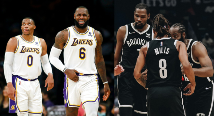 Lakers y Nets afectados por los casos de Covid