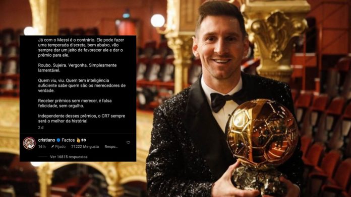 cristiano balón oro messi