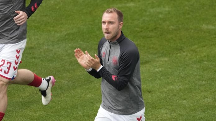 Eriksen volvió a entrenarse