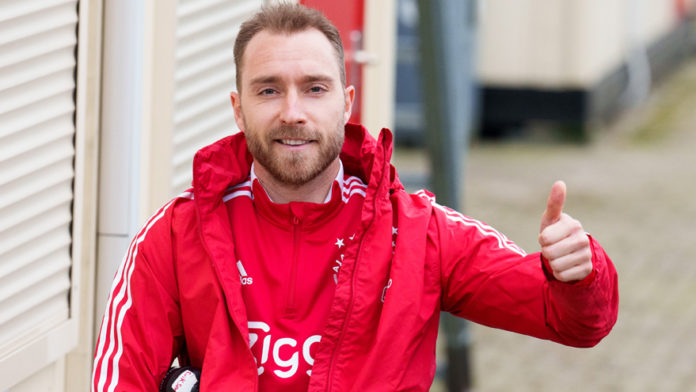 Christian Eriksen entrena con el Ajax