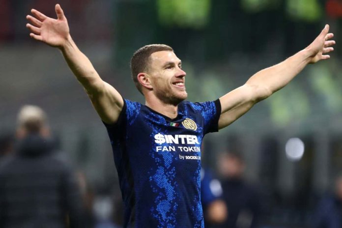 Edin Dzeko Roma Inter