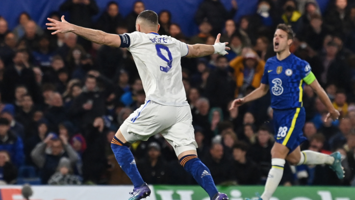 hat-trick de Benzema ante el Chelsea