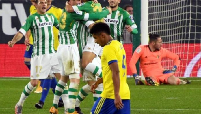 Cádiz pierde en casa con el Betis