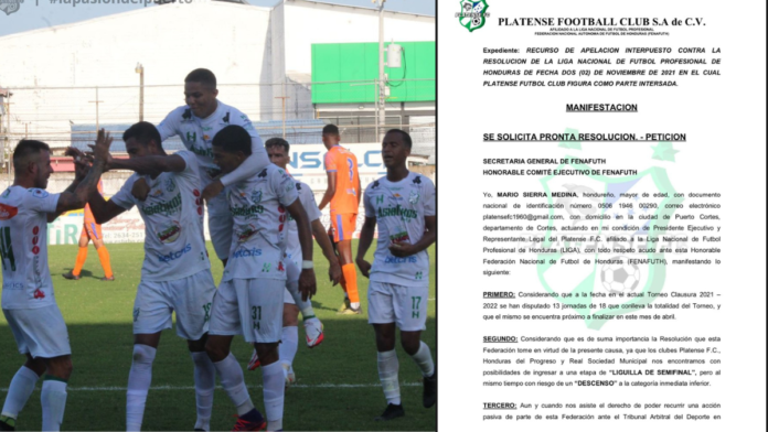 Platense solicita rapidez a la Fenafuth