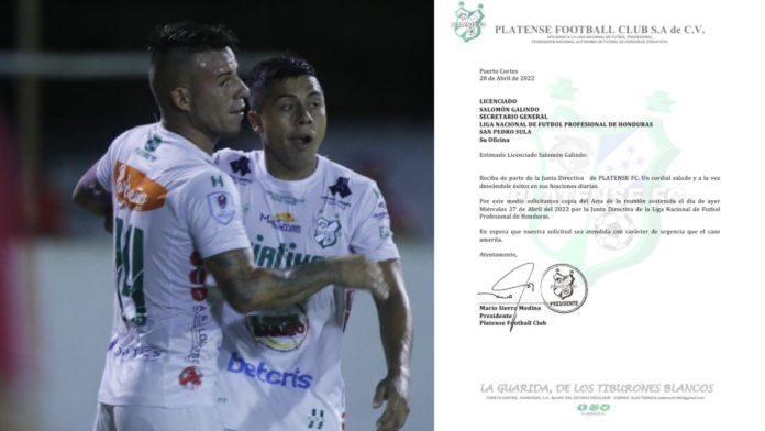 Platense pide acta del descenso