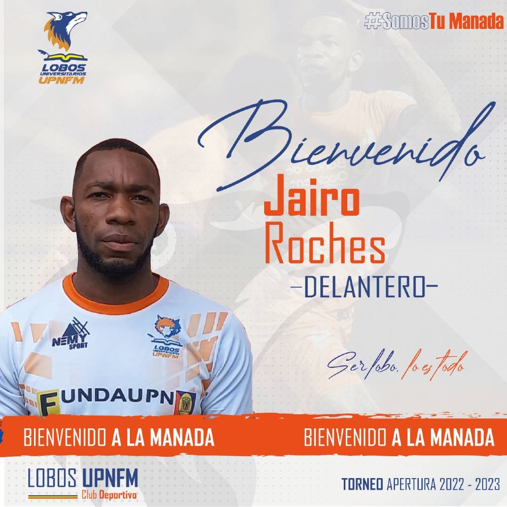 Jairo Roches refuerza el ataque de Lobos.