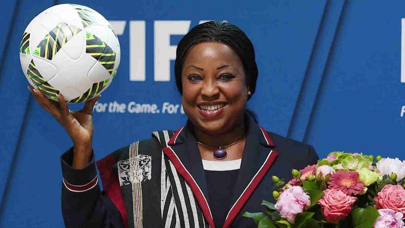 Fatma Samoura., secretaria de la FIFA.