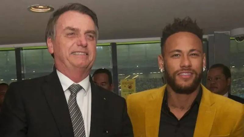 Neymar apoya la reelección de Jair Bolsonaro.