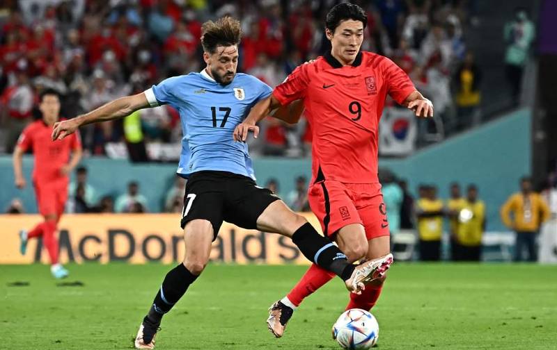 En empate 0-0 concluyó el partido Uruguay ante Corea del Sur.