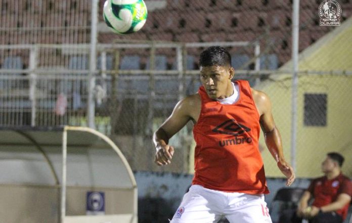 Brayan Moya, delantero del Olimpia.