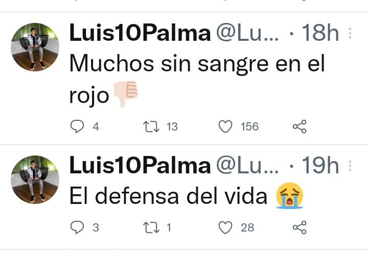 Twitter de Luis Palma.