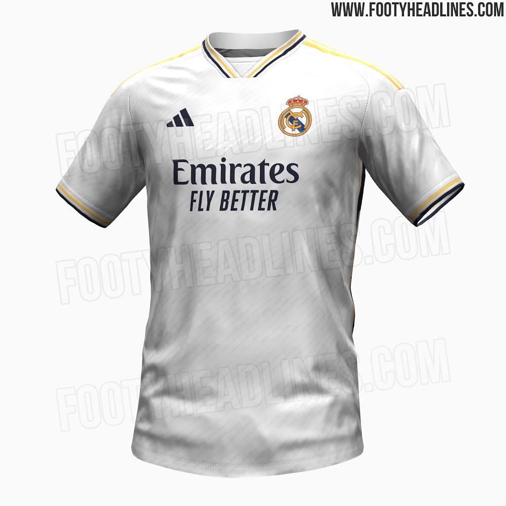 Así será la nueva camiseta del Real Madrid para la temporada 2023/2024 -  Estadio Deportivo