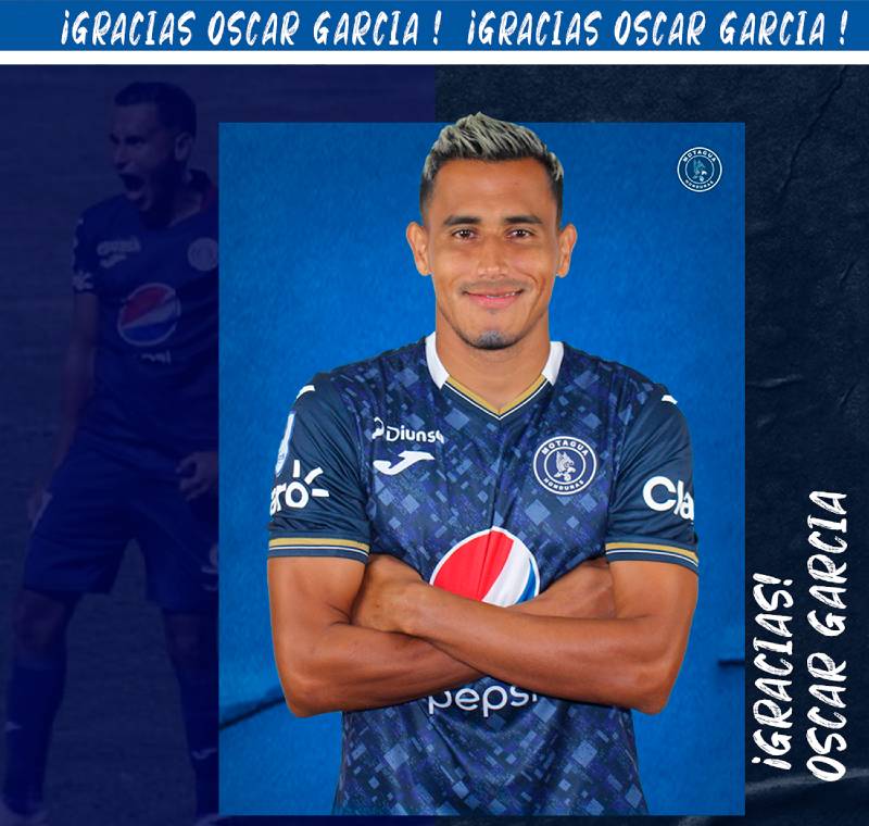 El volante mixto Óscar García está fura de Motagua.