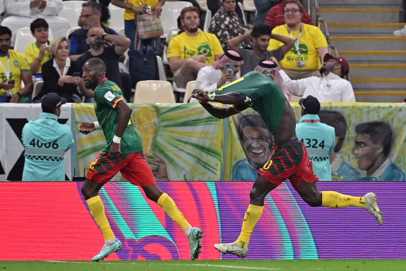 Vincent Aboubakar, anotador del gol de Camerún.