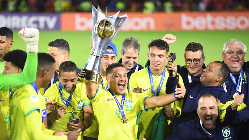 Brasil se coronó campeón invicto del Premundial Sub-20 de Sudamérica que tuvo como sede a Colombia.