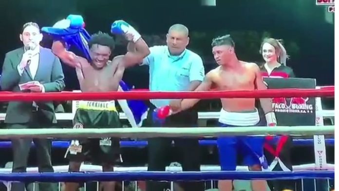 El "catracho" Erick "El terrible" Arzú ganó su primera pelea en tierra nicaragüense al vencer a Reynaldo Jiménez.