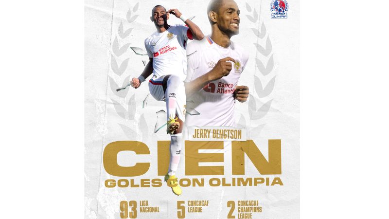 Olimpia también destaca los goles de Jerry Bengtson en el torneo de la Concacaf y en la Concachampions.