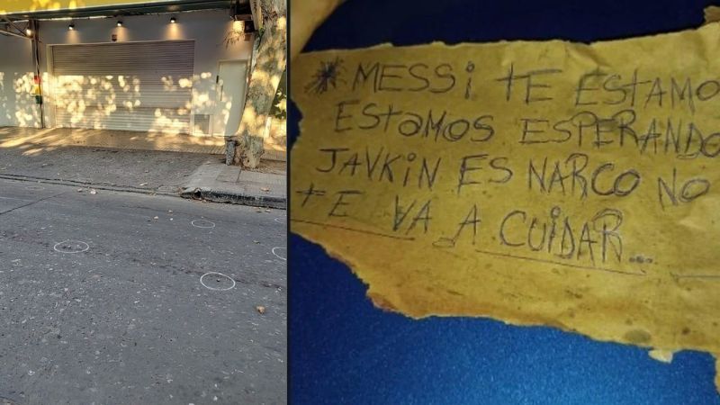 Un supermercado de la familia política de Lionel Messi en Rosario, Argentina, fue baleado por desconocidos.
