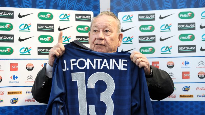 El fútbol francés y de todo el mundo está de luto con la muerte del legendario Just Fontaine.