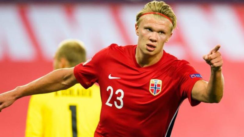Por lesión Erling Haaland, no estará con Noruega en los partidos contra España y Georgia.