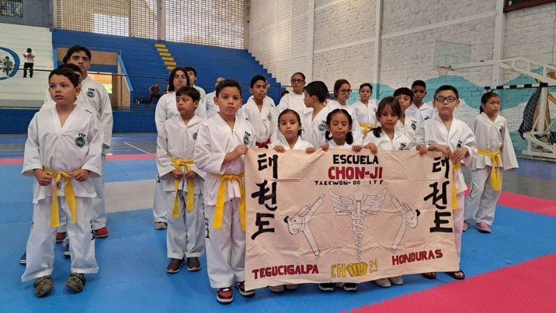 Niños de diferentes escuelas del país se dieron cita en el torneo nacional de Taekwon Do ITF.