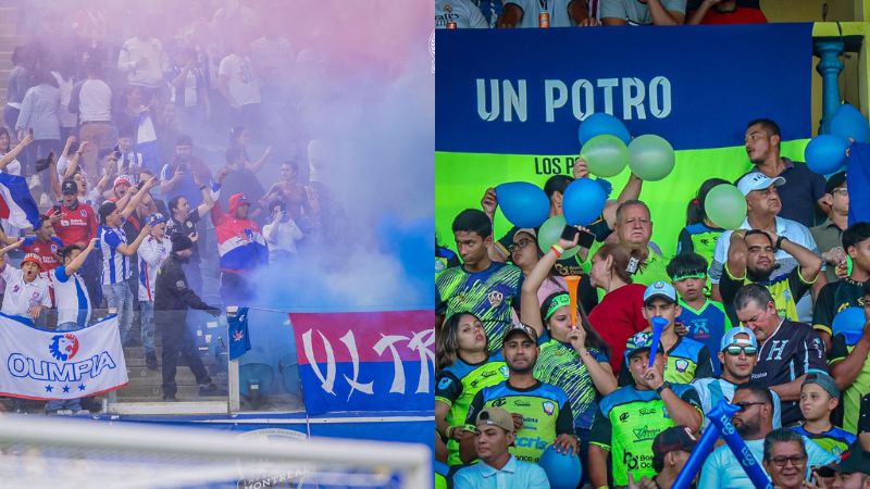 La junta directiva del equipo Potros de Olancho FC determinó la presencia de la afición del Olimpia el domingo en el estadio Juan Ramón Breve.