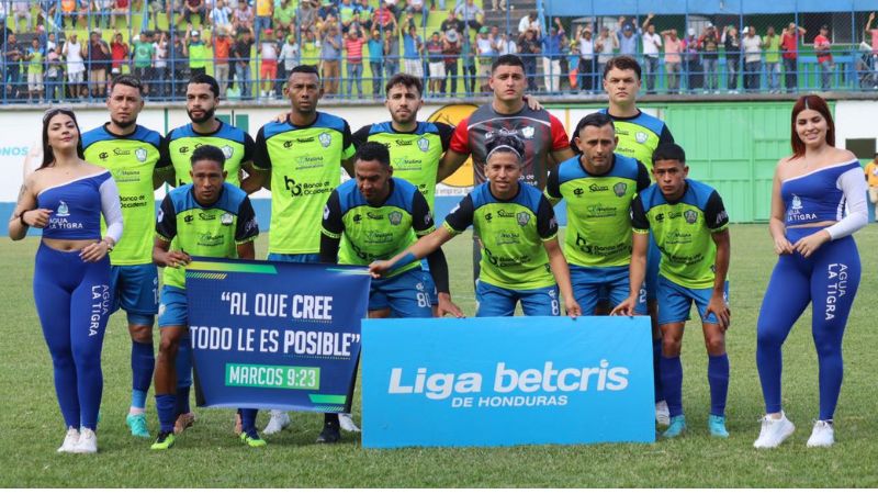 Con este 11 salió Potros de Olancho FC en el partido de vuelta de semifinal contra Real España.