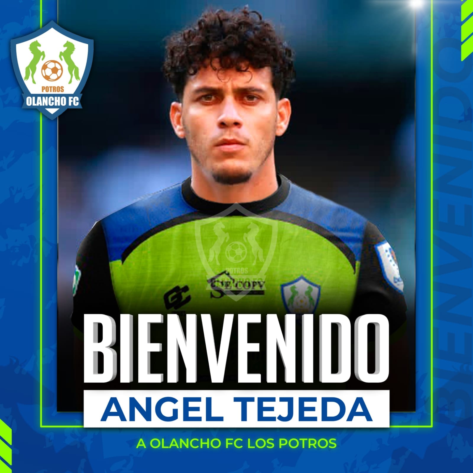 El delantero Ángel Tejeda también es una de las novedades en los Potros de Olancho FC.