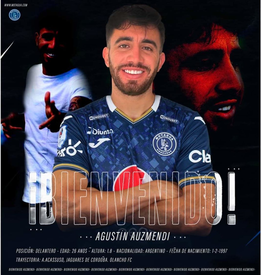 El Motagua hizo oficial la contratación del delantero argentino Agustín Auzmendi.