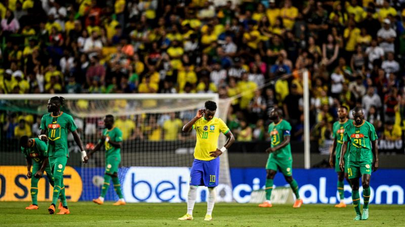 El fútbol brasileño continúa de capa caída y en un amistoso perdió 4-2 frente a Senegal.