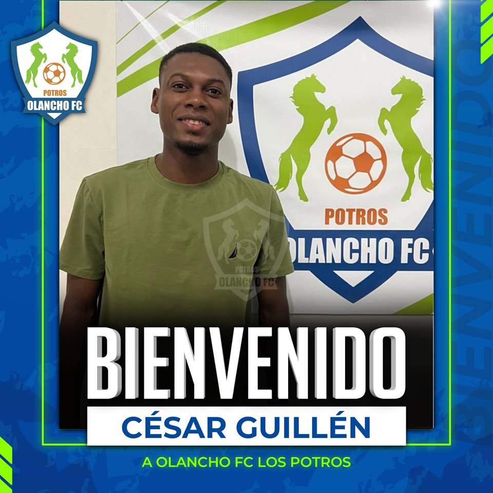 El ex Marathón César Guillén reforzará a Potros de Olancho FC en el torneo de Apertura 2023.