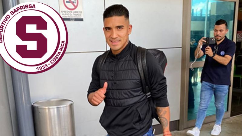 El delantero hondureño Michael Chirinos ya se encuentra en Costa Rica para jugar con el Saprissa.