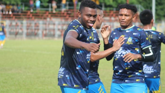 El hondureño Elmer Guity participa con el equipo Jocoro FC de El Salvador y el domingo anotó uno de los goles del empate 2-2 contra Potros de Olancho FC.