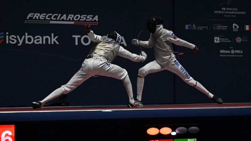 El Esgrima es uno de los deportes que están aceptando la participación de atletas rusos y bielorrusos bajo una bandera neutral.