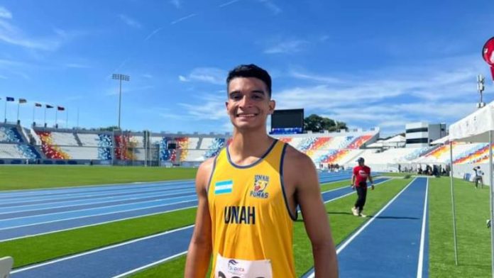 El atleta Gabriel Mejía le dio la primera medalla de oro a la UNAH y a Honduras en los Juegos Universitarios.