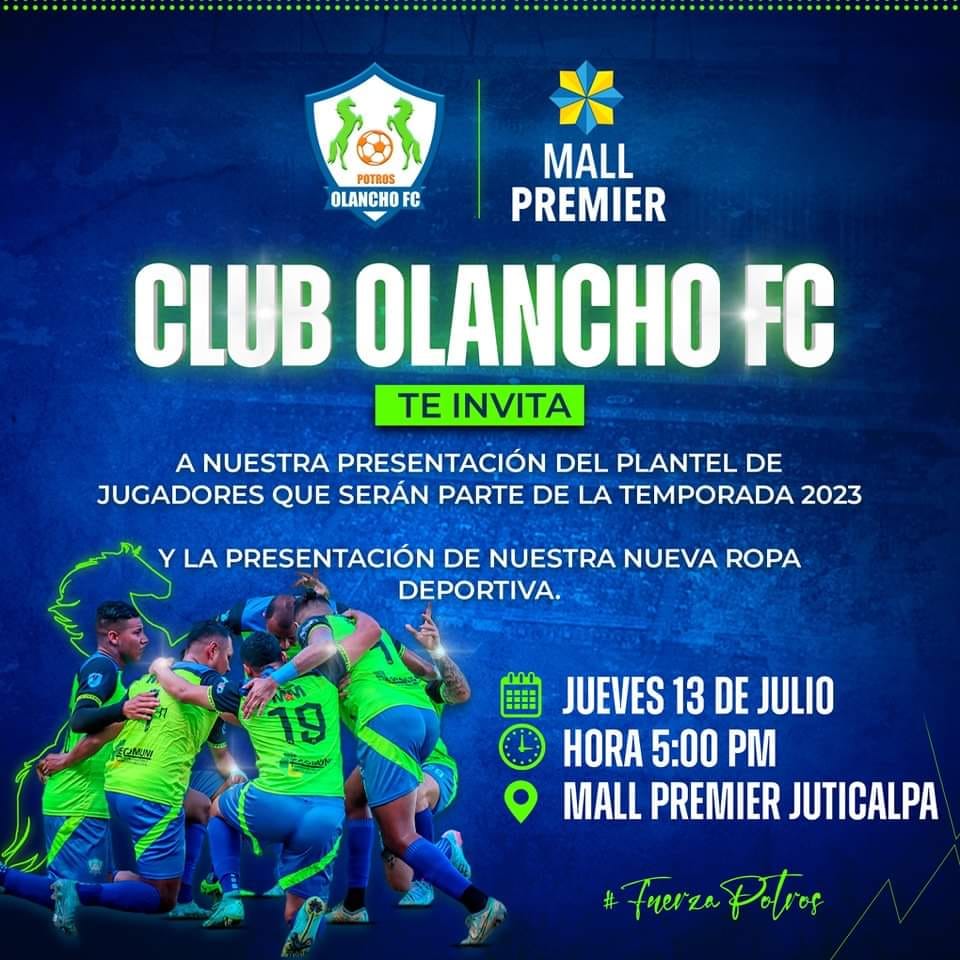 La presentación oficial del plantel de jugadores de Potros de Olancho FC, será este jueves.