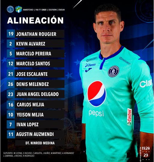 Este es el primer 11 de Motagua en su gira por Estados Unidos.