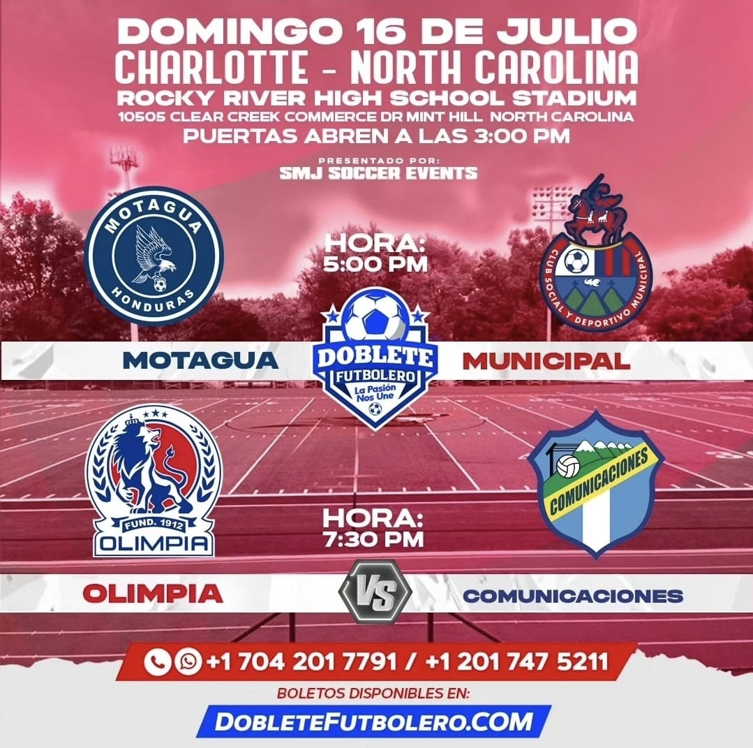 Primera jornada de los equipos hondureños en la gira amistosa por los Estados Unidos.