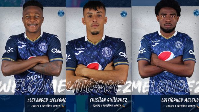 Alexander Welcome, Cristian Gutiérrez y Cristopher Meléndez, ya trabajan con el equipo Lobos UPNFM.