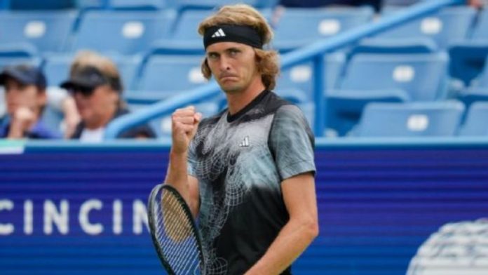 El alemán Alexander Zverev se clasificó a los cuartos de final del Masters 1000 de Cincinnati.