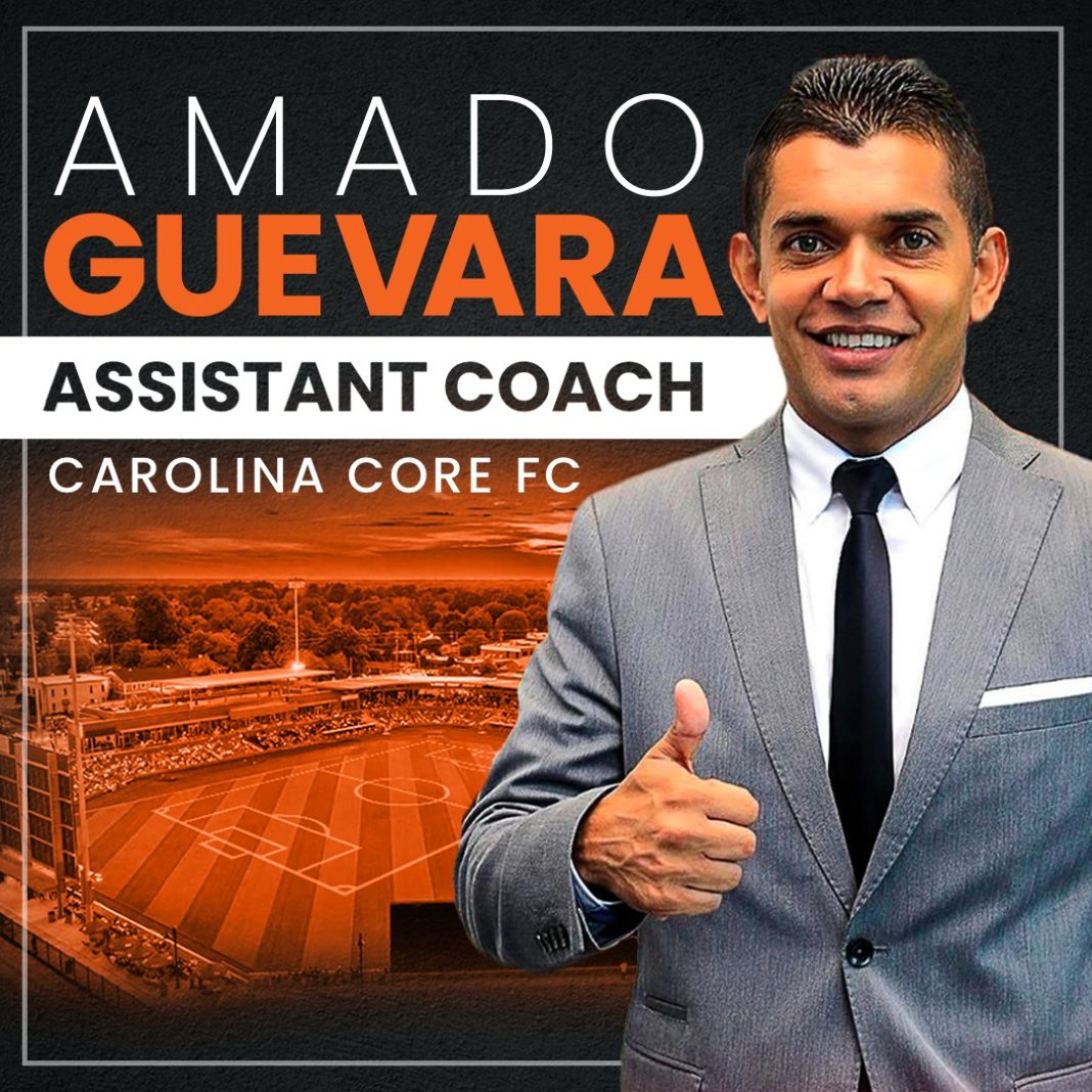 El equipo Carolina Core FC presentó a Amado Guevara como su asistente técnico en la MLS Next Pro.