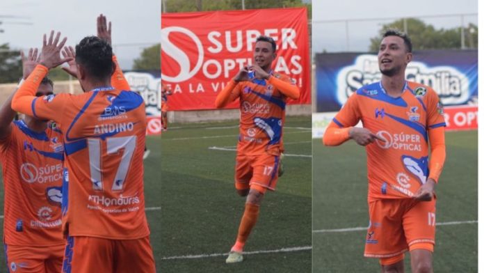 El delantero Erick Andino logró el único gol de Lobos UPNFM que le valió para derrotar a Génesis Comayagua.