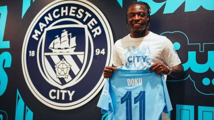 El Manchester City pagó unos 70 millones de dólares por Jérémy Doku.