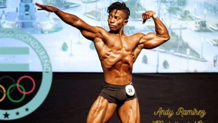 El fisicoculturista hondureño, Andy J. Ramírez, se adjudicó la medalla de oro en la categoría de los 70 kilogramos del Miami Grand Prix 2023.